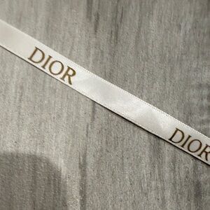 Dior Ivory Satin Ribbon